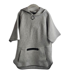 EVOSHIELD Youth Large Short Sleeve Hoodie Sweatshirt Grey Performance